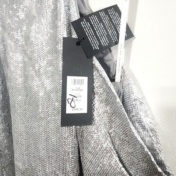 New Rachel Zoe Jakki Silver Sequined Halter Top - Picture 7 of 7
